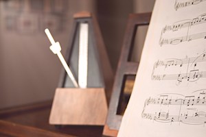 dancing with a metronome
\